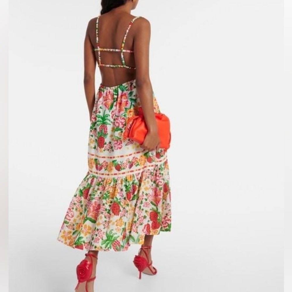 FARM Rio Multicolor Floral Backless Sundress - Picture 7 of 12